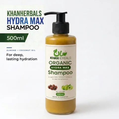 Hydra Max shampoo bottle