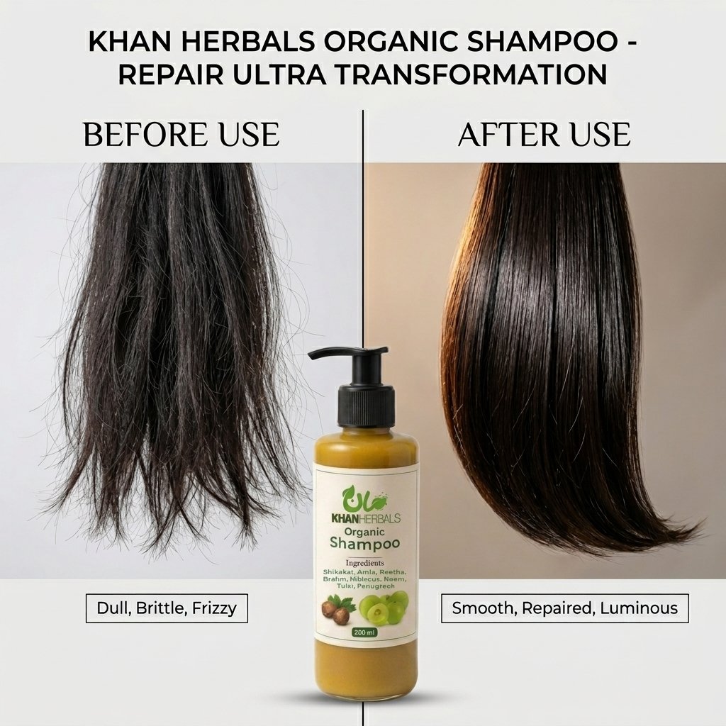 Khanherbals Organic Shampoo - Repair Ultra - 500ml — view 2