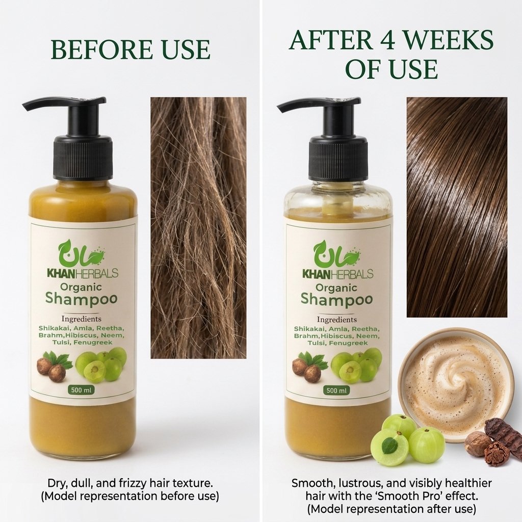 Khanherbals Organic Shampoo - Smooth Pro - 500ml — view 2