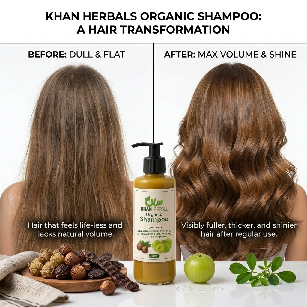 Khanherbals Organic Shampoo - Volume Max - 500ml — view 2