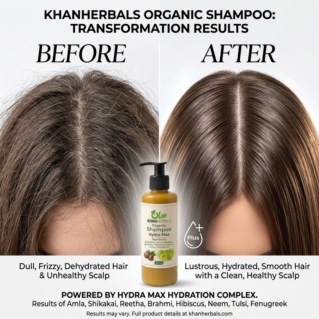 Khanherbals Organic Shampoo - Hydra Max - 500ml — view 2