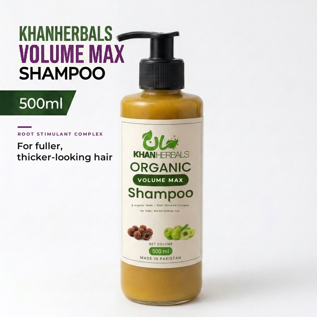 Volume Max — Khan Herbals organic shampoo