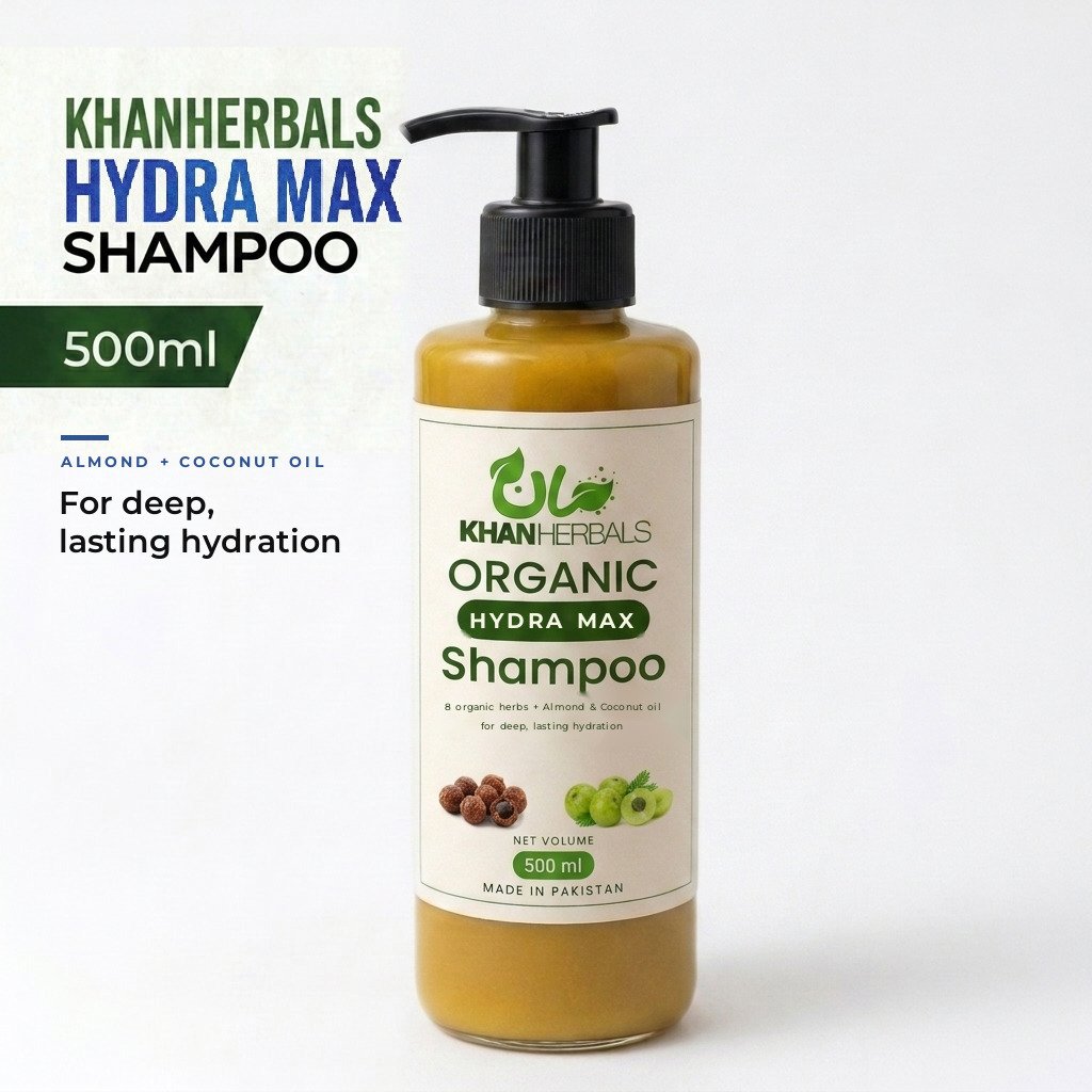 Hydra Max — Khan Herbals organic shampoo