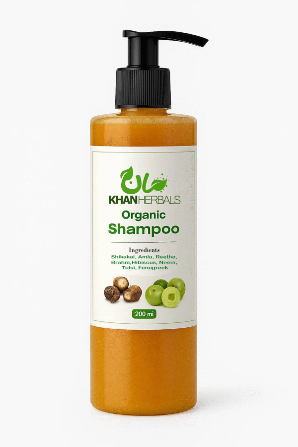 KhanHerbals Organic Shampoo - Shikakai, Amla, Reetha, Brahmi, Hibiscus, Neem, Tulsi, and Fenugreek - Image 2